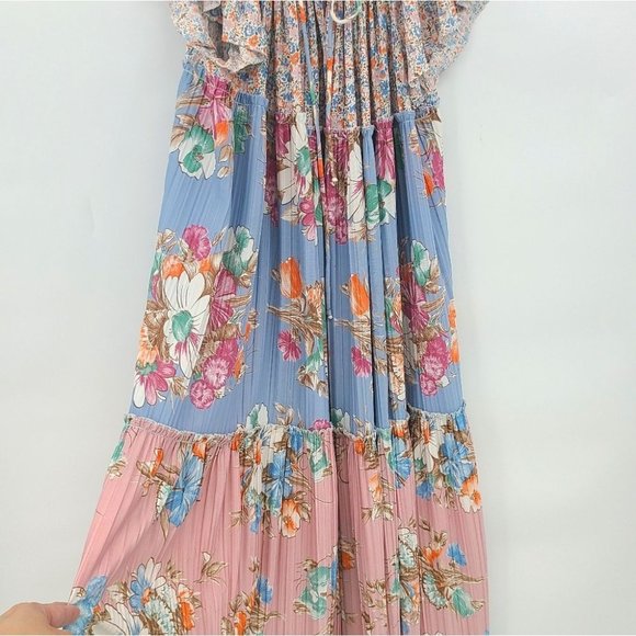 Vintage Gordon L Clarke Floral Tier Maxi Dress - Picture 6 of 8